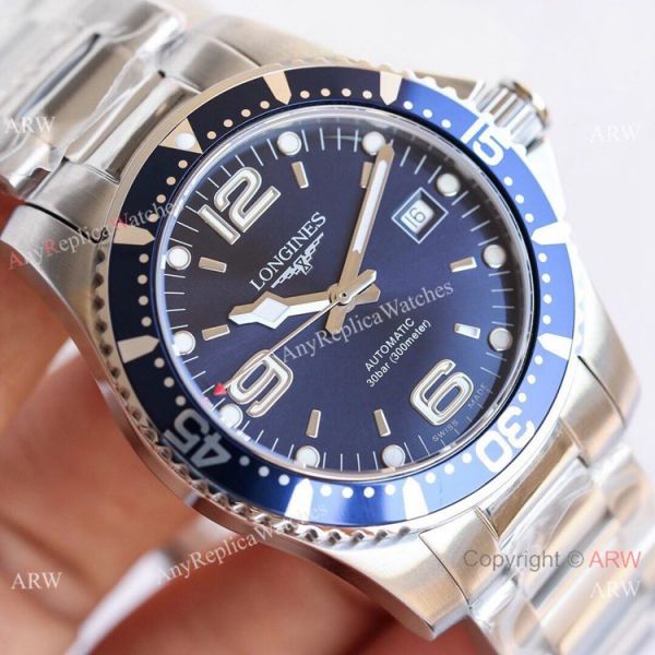 Swiss Grade Copy Longines Hydro conquest L3.742.4 TWF Watch Stainless Steel Blue Dial Swiss Grade Copy Longines Hydro conquest L3.742.4 TWF Watch Stainless Steel Blue Dial