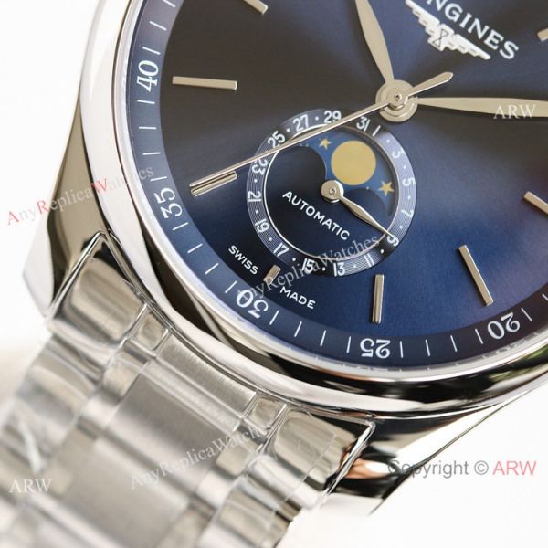 (GF) Swiss Replica Longines Master Blue Moon phase Watch L899.5 Movement (GF) Swiss Replica Longines Master Blue Moon phase Watch L899.5 Movement
