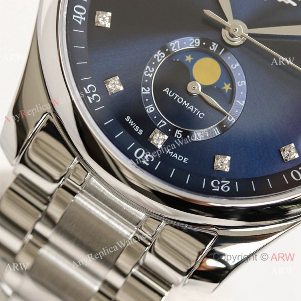 (GF) Swiss Grade Longines Master Moon phase Watch L899.5 Movement Blue Face (GF) Swiss Grade Longines Master Moon phase Watch L899.5 Movement Blue Face