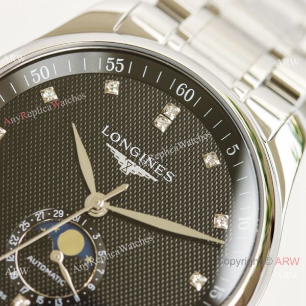 (GF) Swiss Longines Master Black Moon phase 40mm Watch L899.5 Movement (GF) Swiss Longines Master Black Moon phase 40mm Watch L899.5 Movement