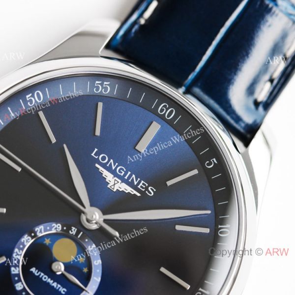(GF) Swiss Copy Longines Master Moon phase Bucherer Blue dial Watch L899.5 Movement (GF) Swiss Copy Longines Master Moon phase Bucherer Blue dial Watch L899.5 Movement