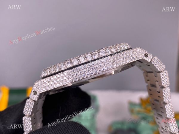 Iced Out Audemars Piguet Royal Oak Swiss Replica Watch Middle East Arabic Face Iced Out Audemars Piguet Royal Oak Swiss Replica Watch Middle East Arabic Face