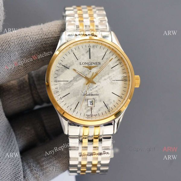 Replica Longines Elegant 2-Tone Steel Strap Rose Gold Bezel 8215 Movement Watch Replica Longines Elegant 2-Tone Steel Strap Rose Gold Bezel 8215 Movement Watch