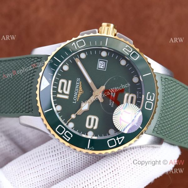 Best Replica Longines Hydroconquest 2-Tone Green Ceramic Watch 41mm Best Replica Longines Hydroconquest 2-Tone Green Ceramic Watch 41mm