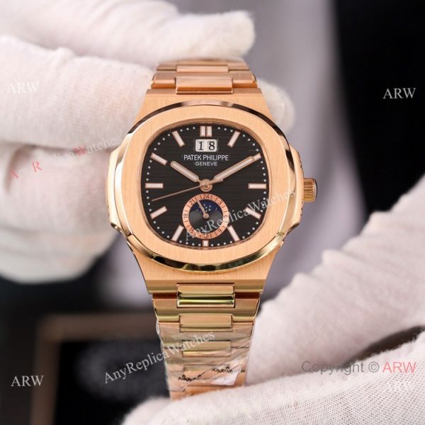 Patek Philippe Annual calendar Nautilus Chocolate Dial Rose Gold Watches Patek Philippe Annual calendar Nautilus Chocolate Dial Rose Gold Watches