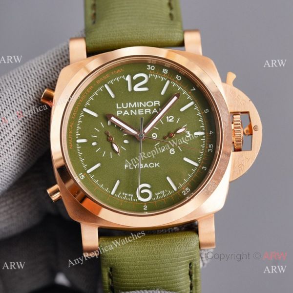 Copy Panerai Luminor Flyback Rose Gold Watch 44mm for Men Copy Panerai Luminor Flyback Rose Gold Watch 44mm for Men