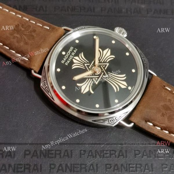 Faux Radiomir Panerai Watch 45mm Engraving Watch Case Faux Radiomir Panerai Watch 45mm Engraving Watch Case