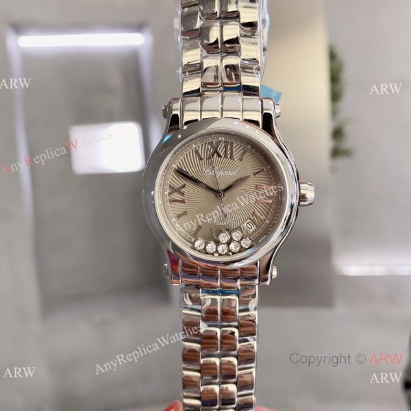 Knockoff Chopard Happy Sport quartz Watch Rhodium Grey Stainless Steel Knockoff Chopard Happy Sport quartz Watch Rhodium Grey Stainless Steel