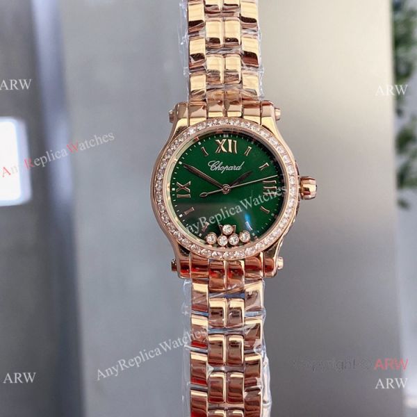 Copy Chopard Happy Sport 30mm quartz Watch Pink Rose Gold Case Copy Chopard Happy Sport 30mm quartz Watch Pink Rose Gold Case