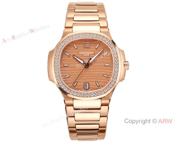 Swiss Cal.324 SC Patek Philippe Nautilus Watches Diamond Bezel Green Dial for Women Swiss Cal.324 SC Patek Philippe Nautilus Watches Diamond Bezel Green Dial for Women
