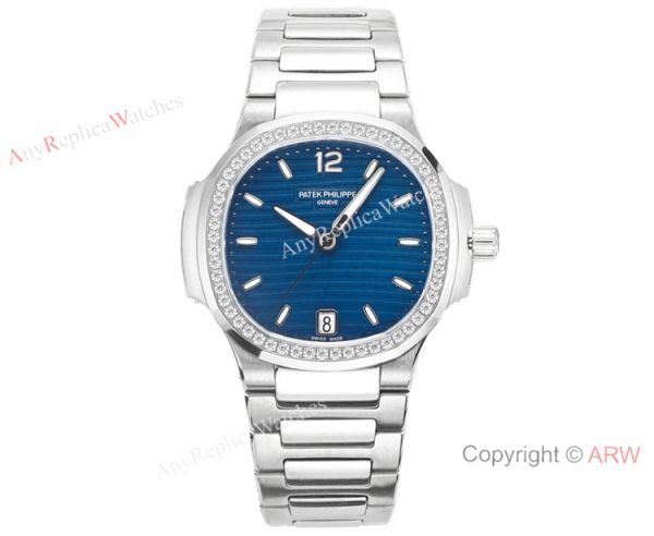 Swiss Cal.324 SC Patek Philippe Lady-Nautilus Watch Stainless steel Diamond bezel Swiss Cal.324 SC Patek Philippe Lady-Nautilus Watch Stainless steel Diamond bezel