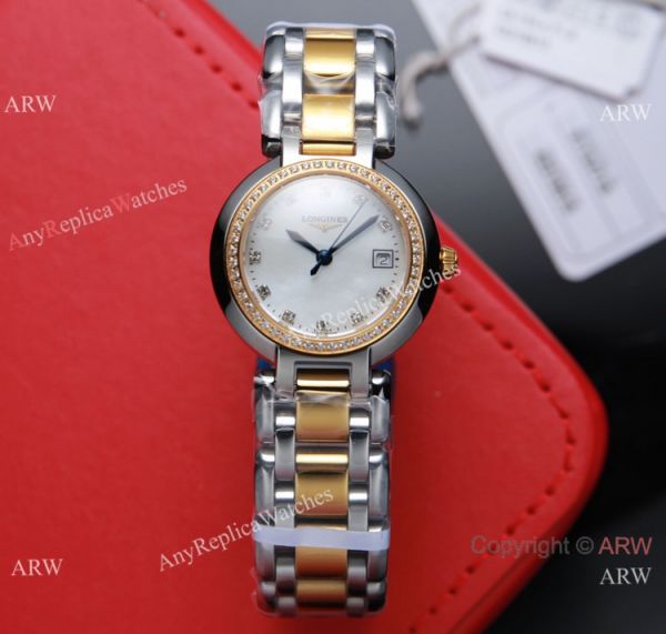 Swiss Quartz Longines PrimaLuna Ladies Watch 2-Tone White MOP Dial Swiss Quartz Longines PrimaLuna Ladies Watch 2-Tone White MOP Dial