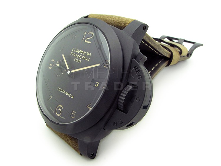 Panerai Luminor 1950 3 Days GMT PAM441 Black Ceramic Automatic Panerai Luminor 1950 3 Days GMT PAM441 Black Ceramic Automatic