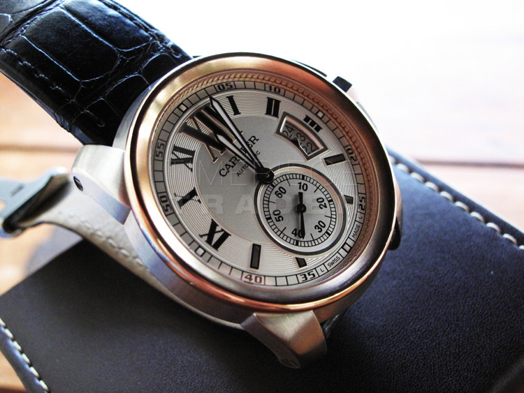 Cartier Calibre W7100039 Steel and 18k Rose Gold Automatic Self-Winding Cartier Calibre W7100039 Steel and 18k Rose Gold Automatic Self-Winding