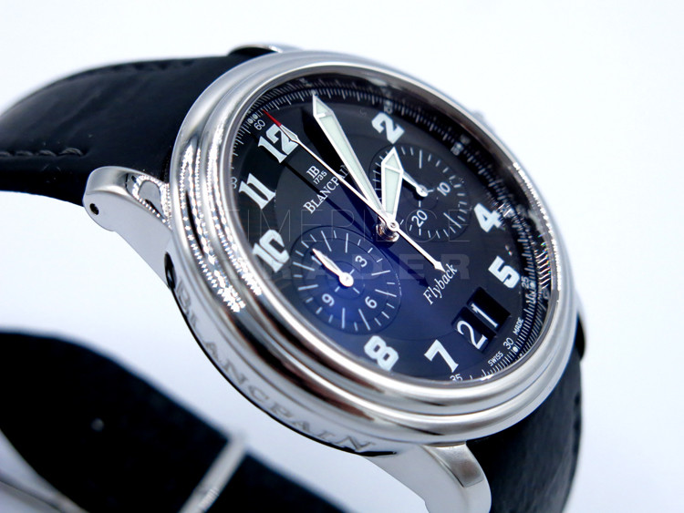 Blancpain Leman Big Date Flyback 2885f-1130-53 Stainless Steel Automatic Blancpain Leman Big Date Flyback 2885f-1130-53 Stainless Steel Automatic