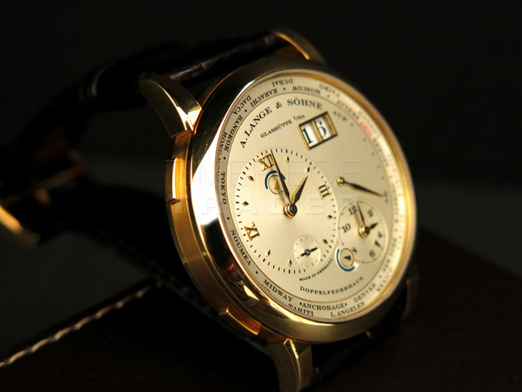 A. Lange & Sohne Lange 1 Time Zone 116.021 18k Yellow Gold Manual Winding A. Lange & Sohne Lange 1 Time Zone 116.021 18k Yellow Gold Manual Winding