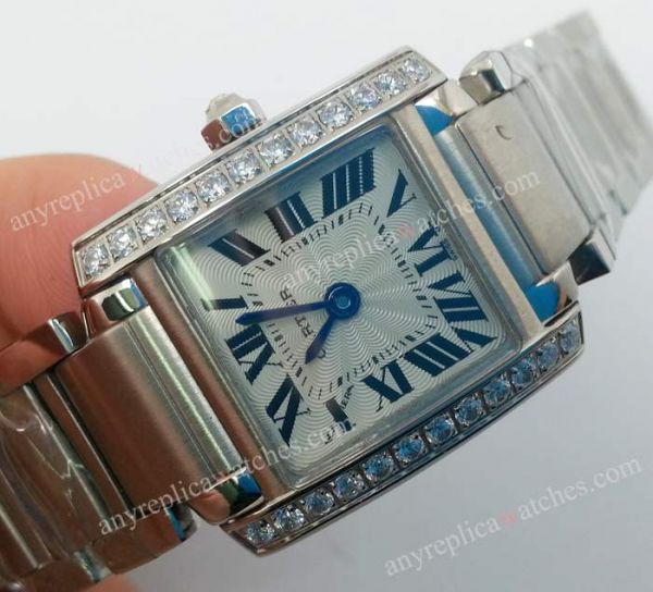 Cartier Tank Diamond Bezel Ladies Replica Watch Cartier Tank Diamond Bezel Ladies Replica Watch