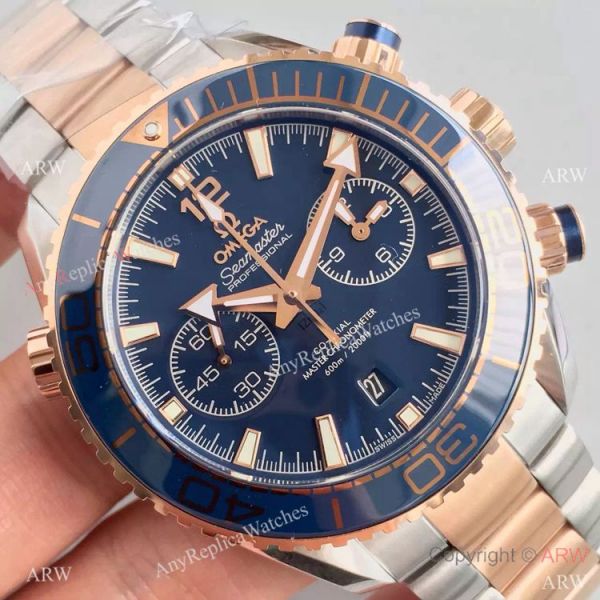 (OM)New Copy Swiss Omega Seamaster 9901 Watch 2-Tone Rose Gold (OM)New Copy Swiss Omega Seamaster 9901 Watch 2-Tone Rose Gold
