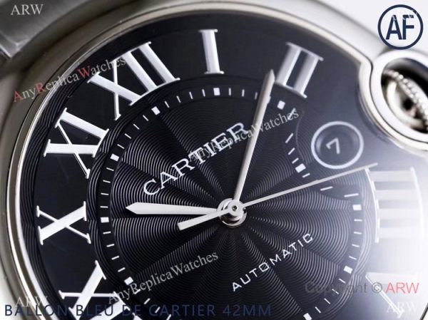 Super High AAA Replica Cartier Ballon Bleu De 42mm Watch Black Dial Stainless Steel Super High AAA Replica Cartier Ballon Bleu De 42mm Watch Black Dial Stainless Steel