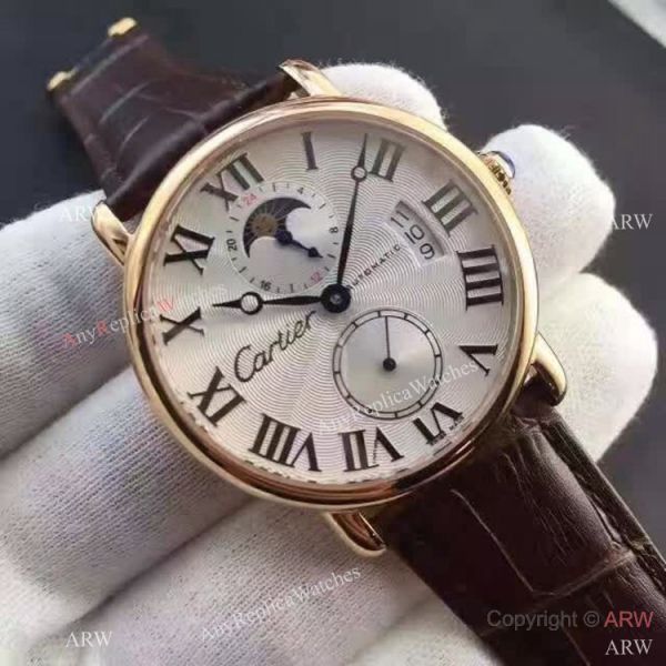 Copy Swiss Cartier Louis Moon Phase Watch Rose Gold Copy Swiss Cartier Louis Moon Phase Watch Rose Gold