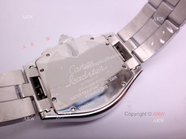 Cartier Roadster Stainless Steel Chronograph Replica Watch / Swiss Grade Case Cartier Roadster Stainless Steel Chronograph Replica Watch / Swiss Grade Case