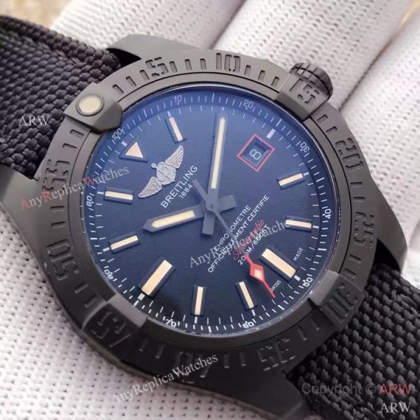 Swiss Breitling Super Avenger Watch 2824 Movement Solid Black Replica Swiss Breitling Super Avenger Watch 2824 Movement Solid Black Replica
