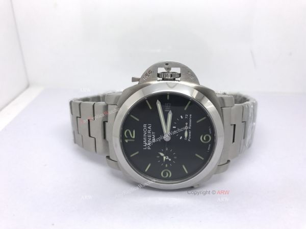 Luminor Panerai GMT Stainless Steel 72 Power Reserve Movement 44mm Watch Luminor Panerai GMT Stainless Steel 72 Power Reserve Movement 44mm Watch