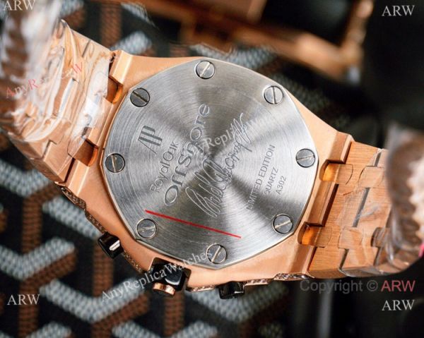 High Quality Audemars Piguet Royal Oak Offshore Watch Rose Gold Full Diamond High Quality Audemars Piguet Royal Oak Offshore Watch Rose Gold Full Diamond