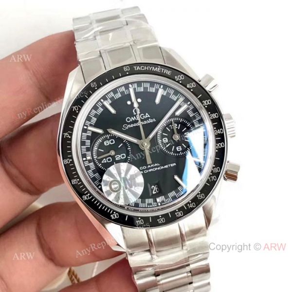 OM Factory Omega Speedmaster Racing Chronomeyer 9900 Watch Stainless Steel Black Dial OM Factory Omega Speedmaster Racing Chronomeyer 9900 Watch Stainless Steel Black Dial