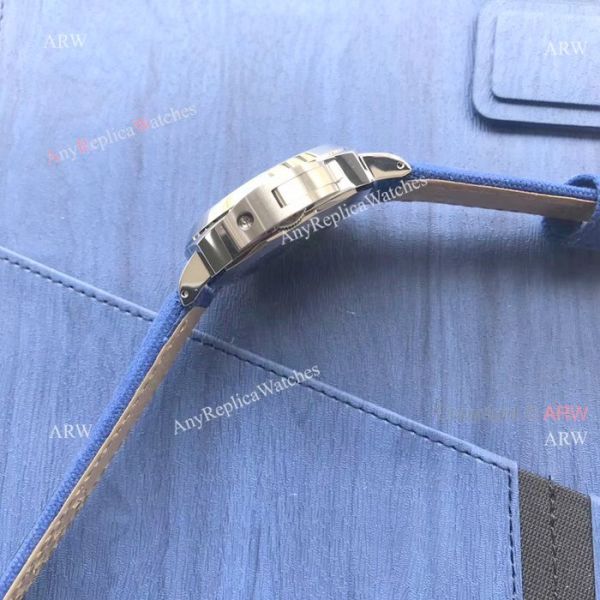 Panerai PAM 777 Watch Panerai Luminor Marina Blue OP Logo W Blue Canvas Strap Panerai PAM 777 Watch Panerai Luminor Marina Blue OP Logo W Blue Canvas Strap
