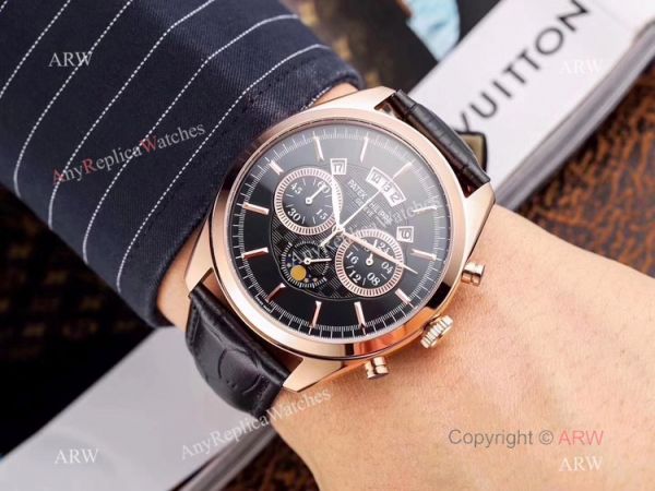 New Patek Philippe Grand Complication Moon Watch Brown Leather Band New Patek Philippe Grand Complication Moon Watch Brown Leather Band