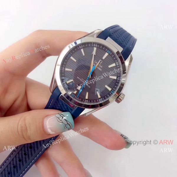 Buy Omega Seamaster Aqua Terra Copy Watch 150M Black Dial Rubber Strap Buy Omega Seamaster Aqua Terra Copy Watch 150M Black Dial Rubber Strap