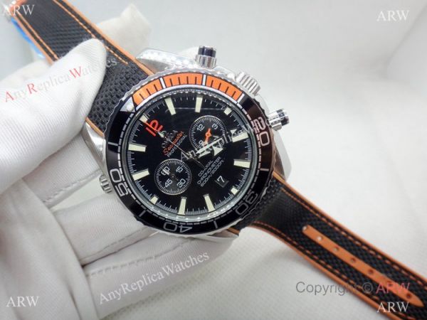 Omega Seamaster 600 Black Rubber Orange Watch Japan Quartz Omega Seamaster 600 Black Rubber Orange Watch Japan Quartz