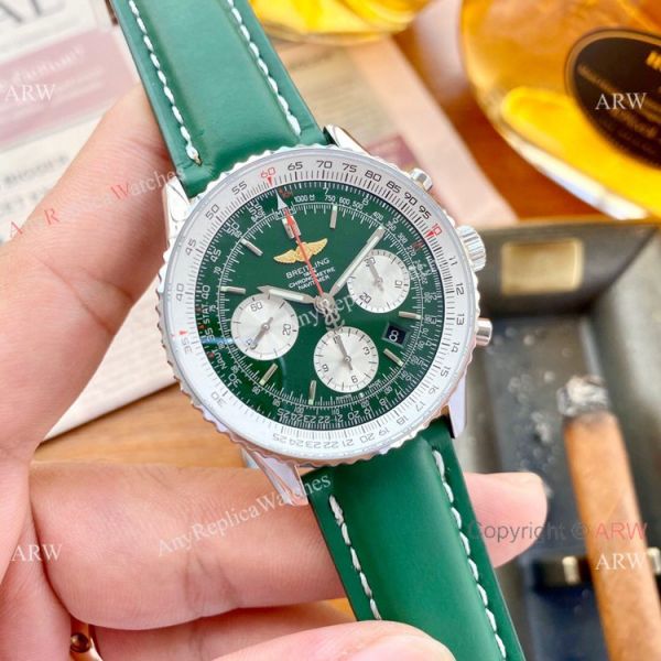 NEW! Swiss Breitling Navitimer Valjoux7750 Watch SS Green Dial NEW! Swiss Breitling Navitimer Valjoux7750 Watch SS Green Dial