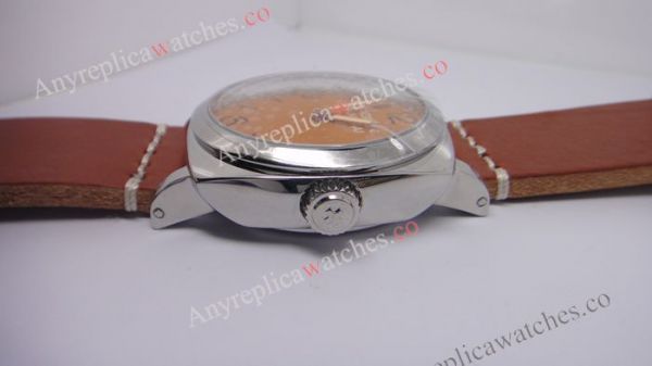 Replica Panerai Radiomir BREVETTATO Orange Face Brown leather strap Replica Panerai Radiomir BREVETTATO Orange Face Brown leather strap