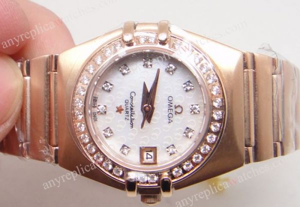 Omega Constellation Rose Gold Ladies Japan Quartz Watch Omega Constellation Rose Gold Ladies Japan Quartz Watch