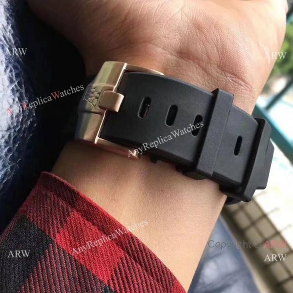 Copy Audemars Piguet Offshore 44mm Watch Rose Gold Black Rubber Strap Copy Audemars Piguet Offshore 44mm Watch Rose Gold Black Rubber Strap