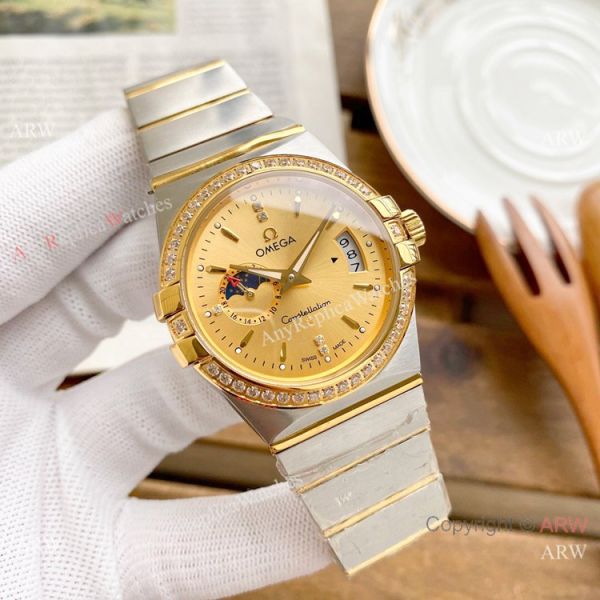 Copy Omega Constellation Moonphase Watch Stainless Steel 39mm Copy Omega Constellation Moonphase Watch Stainless Steel 39mm