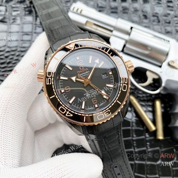 Faux Omega Seamaster Planet Ocean GMT Watches Blue Case Faux Omega Seamaster Planet Ocean GMT Watches Blue Case