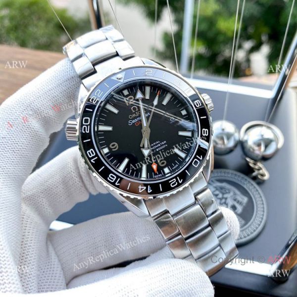Replica Omega Planet Ocean GMT Watches Blue Ceramic Bezel SWISS GRADE CASE Replica Omega Planet Ocean GMT Watches Blue Ceramic Bezel SWISS GRADE CASE