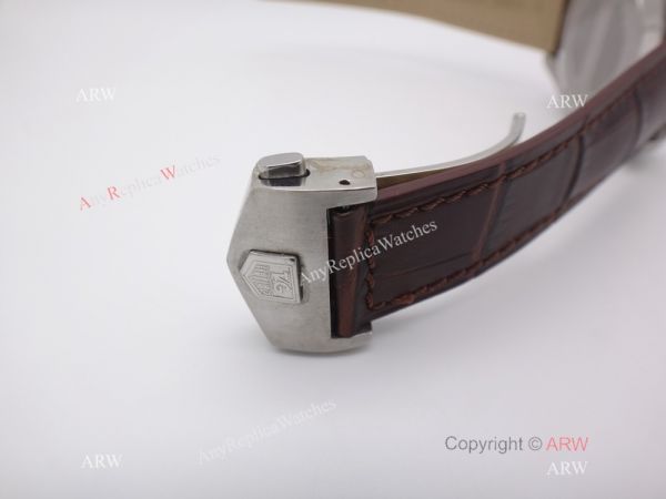 Tag Heuer Grand Carrera Calibre 17 RS3 Copy Watch Brown Face/Brown Leather Strap Tag Heuer Grand Carrera Calibre 17 RS3 Copy Watch Brown Face/Brown Leather Strap