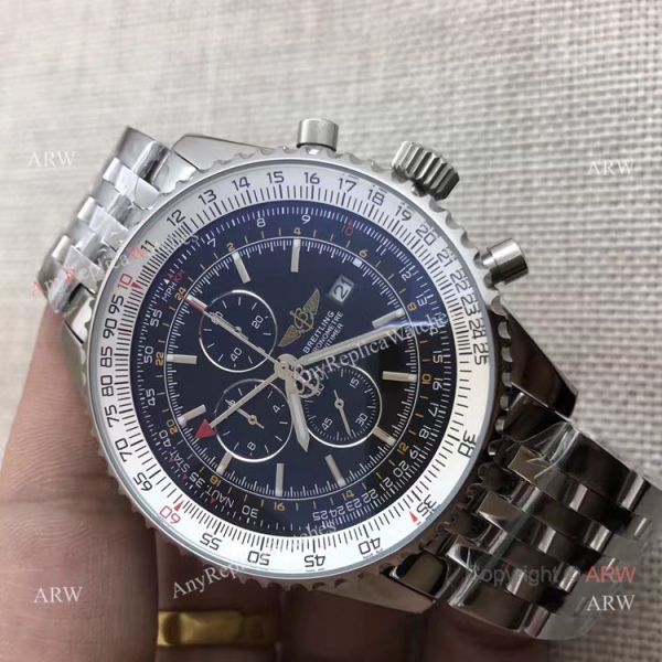 Breitling Navitimer World GMT Stainless Steel Black Dial 46mm Replica Breitling Navitimer World GMT Stainless Steel Black Dial 46mm Replica