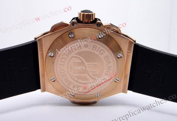 Hublot KING POWER Replica Watch 48mm Rose Gold and Black Rubber Hublot KING POWER Replica Watch 48mm Rose Gold and Black Rubber