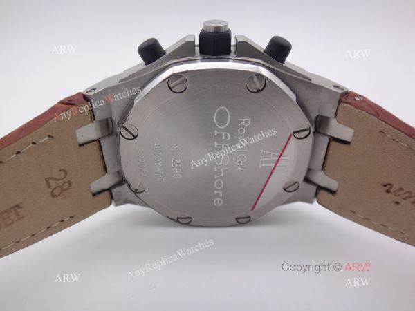 Cheap Audemars Piguet Replica Watches Royal Oak SS White Chronograph Brown Leather Band Cheap Audemars Piguet Replica Watches Royal Oak SS White Chronograph Brown Leather Band