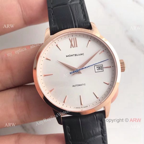 Mont Blanc Knock off Meisterstuck Watch Rose Gold White Face Mont Blanc Knock off Meisterstuck Watch Rose Gold White Face