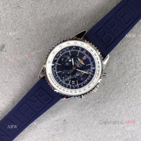 Copy Breitling Navitimer Rubber Strap Blue Chronograph Dial Watch Copy Breitling Navitimer Rubber Strap Blue Chronograph Dial Watch
