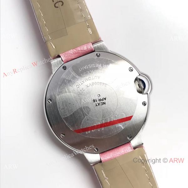 Fake Swiss Cartier Ballon Bleu Pink Watch 36mm Mid-size Fake Swiss Cartier Ballon Bleu Pink Watch 36mm Mid-size