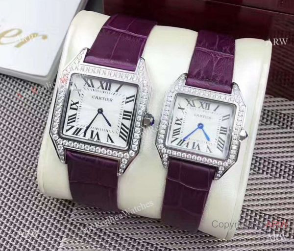 High Quality Cartier Santos Diamond Replica Watch Lover watch High Quality Cartier Santos Diamond Replica Watch Lover watch