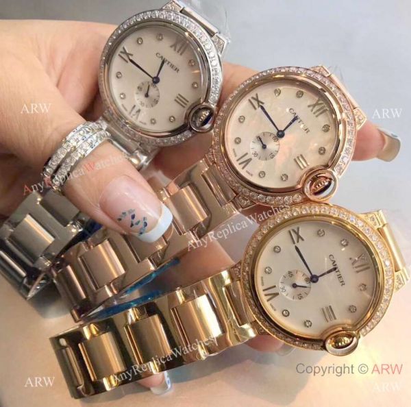 Stainless Steel Diamond White Dial Womens Fake Cartier Watch Stainless Steel Diamond White Dial Womens Fake Cartier Watch