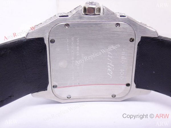 Cartier Santos 100 Diamond Watch Swiss Grade Replica Cartier Santos 100 Diamond Watch Swiss Grade Replica